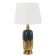Maestro table lamp E27 40W blue-gold 28x28x53 cm Risalux