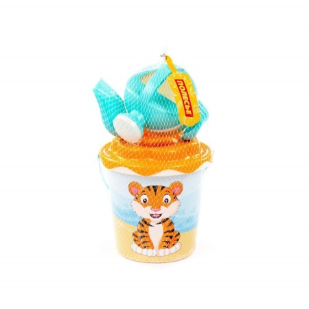 Sanding set No. 654 Safari: bucket, chipper-sun, shovel, robberies, watering can, mix color-9