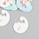 Buttons wood for creativity 2 punctures "Bear for a month" set of 15 pcs 2.8x3.4 cm
