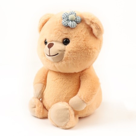 Soft toy "Bear with a flower", color mix-1
