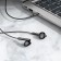 Hoco M93 headphones, wired, inserts, microphone, 1.2 m, black