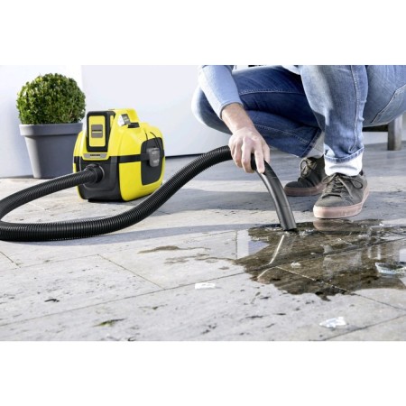 Vacuum cleaner Karcher WD1 COMPACT BATTERY, wireless, 230 watts, 7 l, hose 1.2 m, black and yellow-4