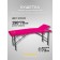 Cosmetological couch with a face-stro-stroong face opening, three-section, size 190 × 70 × 73 cm, color fuchsia