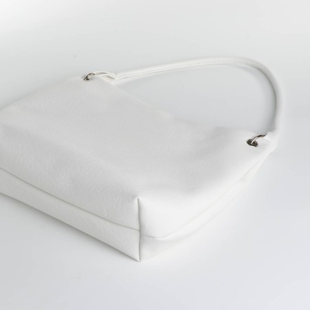Load bag with a zipper, textura, large size, white color-3