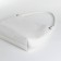 Load bag with a zipper, textura, large size, white color