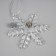Christmas tree toy "Snowflake", from batteries, glow of multi (RGB)