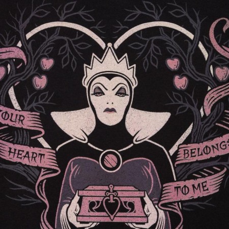 T -shirt shortened "queen" villain, black color-3