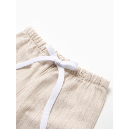 Children's pants Minaku, beige color, height 86-92 cm-1
