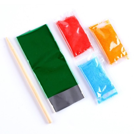Set for creativity "Hot Wils" Application of sand and foil, 2 in 1, 17 × 23 cm-1