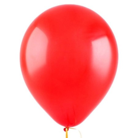 Latex ball 12 ", pastel, set 100 pcs., Red color-1