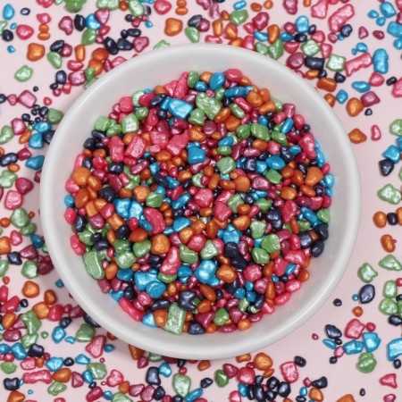 Sprinking confectionery "Baby Lux", mother -of -pearl, assorted, 50 g-1