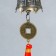 Bell Metal "Bell-armed bell with coin" 20x3.8x3.8 cm