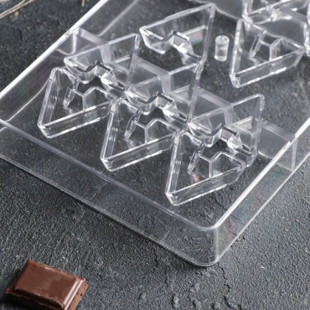 Form for chocolate and sweets "Cheops", 14 cells, 20 × 12 × 2.5 cm-2