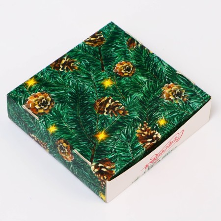Gift box team with the window "Happiness", 11.5 x 11.5 x 3 cm-3