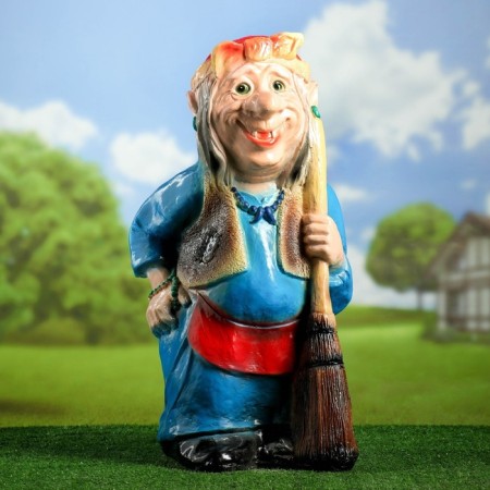 Garden Figure "Grandma-Yozhka" 33x35x65cm Mix-9