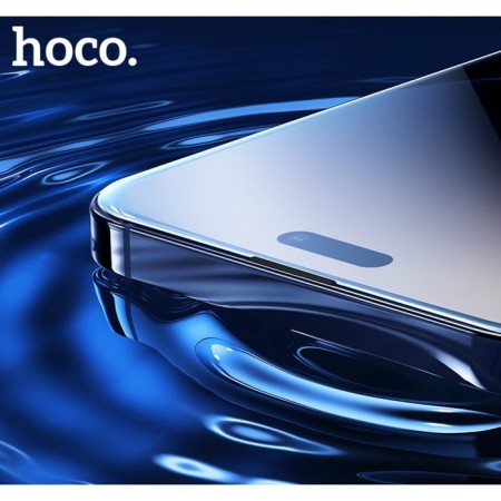 Hoco protective glass for iPhone 15 Pro, Full-Screen, 0.4 mm, full glue-5