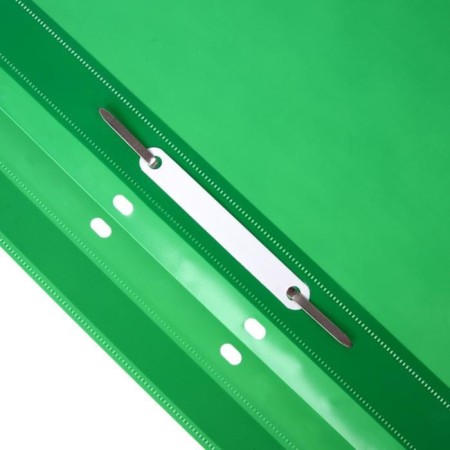 Calligrata, A4, 180 microns, green, transparent top, with perforation folder-2