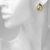 Earrings plastic "drop" curved mini, color gold