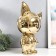 Souvenir Ceramics "Cosmonaut - Fox" Gold 20x30x49 cm