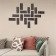 Interior stickers "bricks", mirror, wall decor, set 18 pcs, 15 x 6 cm