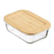 Smart Solutions baking and storage container, with bamboo lid, 370 ml