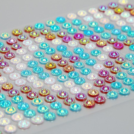 Sticker Plastic Rhombus "Rhombus with gradient" MIX 24.6x10 cm-3