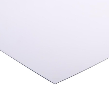 PET-A sheet, thickness 0.5 mm, 2.05 × 1.25 m, without UV, transparent