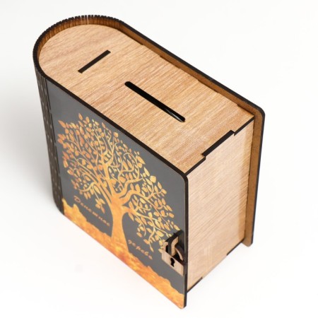 Pig a case-book "Tree" 14x14 cm-4