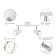 Lamp Kelly 6155-702 LED 2 x 4 W 3200K