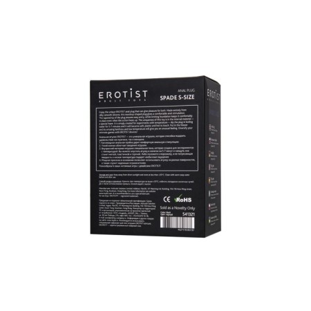 Anal sleeve Erotist Spade S, Maiglexpan, Black Color, 8 cm-9