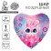 Foil ball 18 "Bunny", heart
