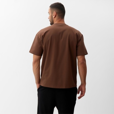 Men's T-shirt Minaku, central brown, rr 42-44-3