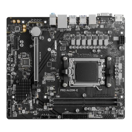 MSI Pro A620M-E Socketam5 AMD A620 2XDDR5 MATX AC`97 8ch (7.1) GBLAN RAID+ 103396