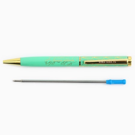 Pen in the gift box "beloved teacher", metal, blue paste, 1.0 mm-3