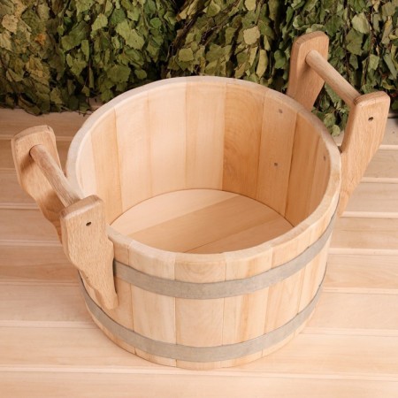 LIPA, premium, 23L, with a lid, two brooms.-2