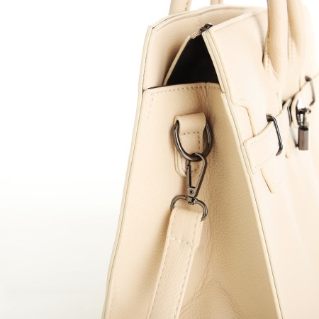 Bag Women's Tout, on a zipper, the color of a light beige-4