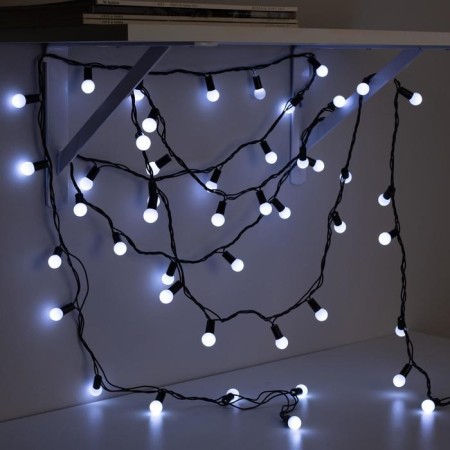 Garland “thread” 20 m with nozzles “balls 1.5 cm”, IP44, dark thread, 200 LED, white glow, 8 modes, 220 V-2