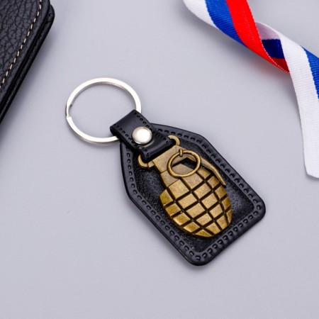Metallic key keychain “From February 23”, 6 x 20 cm-3