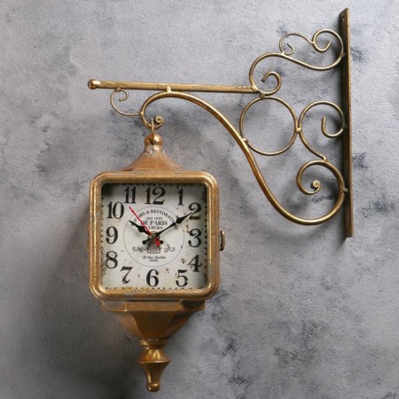 Watching double -sided watches, on the suspension "street lantern", a smooth move, 40 x 31 cm