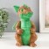 Figure "Dragon" 18x10x10 cm, green-brown