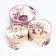 A set of hat boxes 3 in 1 "Beautiful bouquet", hooked, 16 x 10, 14 x 9, 13 x 8.5 cm