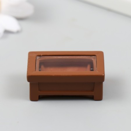 Decor for the creativity of the Polystone "Journal table" 4x1.6 cm-4