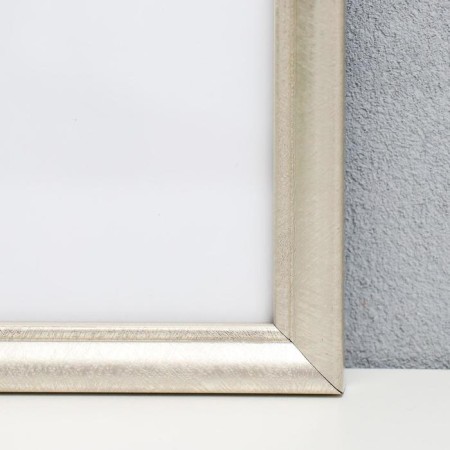 Photo frame plastic 25x25 cm, aged silver (plastic screen)-1