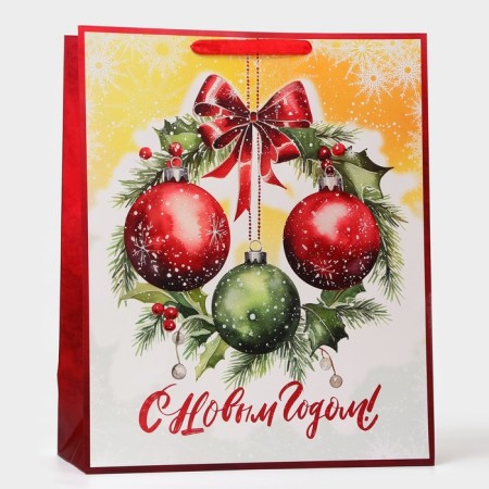 Laminated vertical "Novogodny balls", XL 40 × 49 × 19 cm-1
