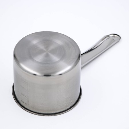 Bucket, 650 ml, d = 12 cm, stainless steel, with a measured scale, metal handle-1