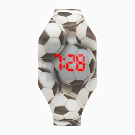 Watch of washing electronic, children's, "football", strap L-23.5 cm