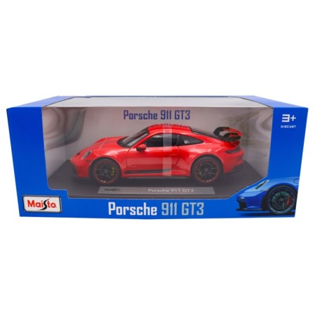 MASTO DIE-CAST 2022 Porsche 911 GT3, 1:18, Red color-4