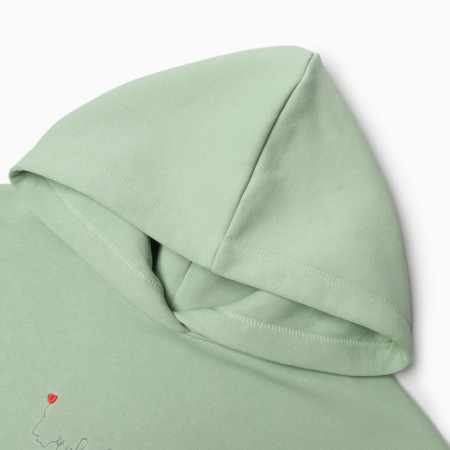 Women's sweatshirt was laid down, the color of the light green, size 44 (s)-7