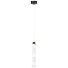 Suspension lamp STILL 1xLED 6W, size 6x6x44.5-150 cm, black color