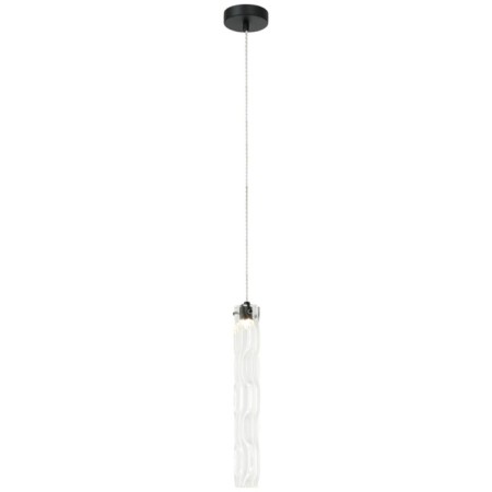 Suspension lamp STILL 1xLED 6W, size 6x6x44.5-150 cm, black color